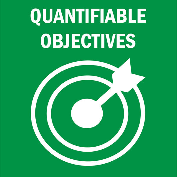 Peli quantifiable objectives