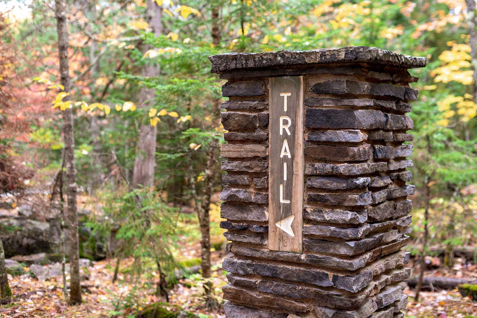 trailhead marker