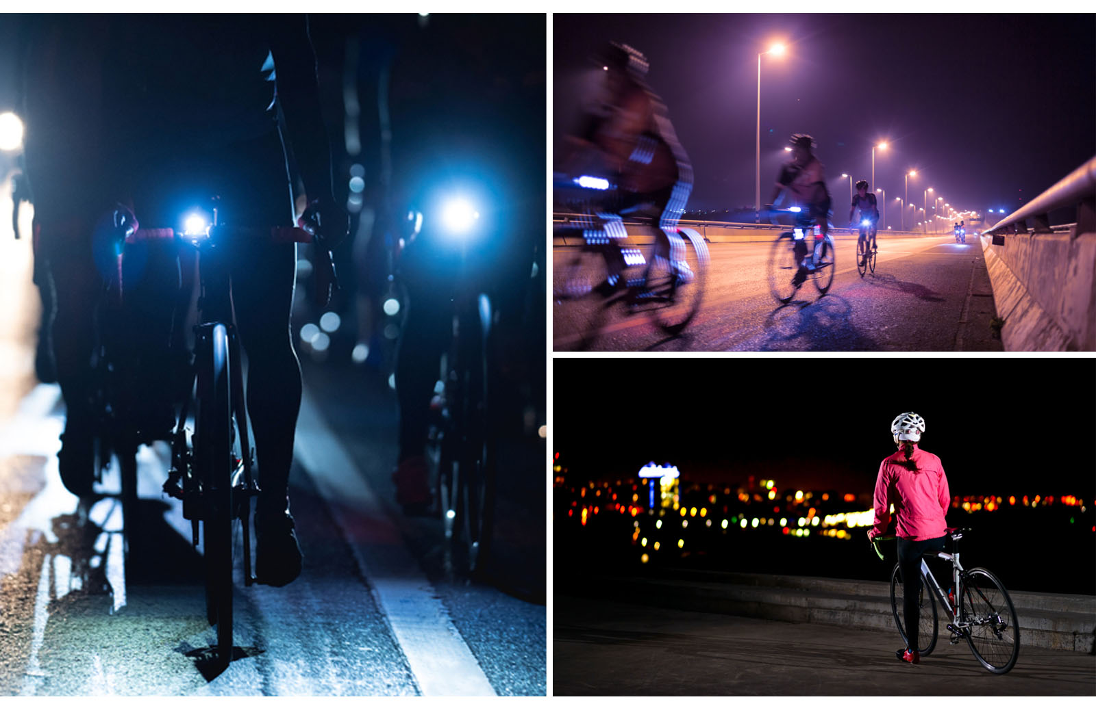 When riding a bicycle best sale at night