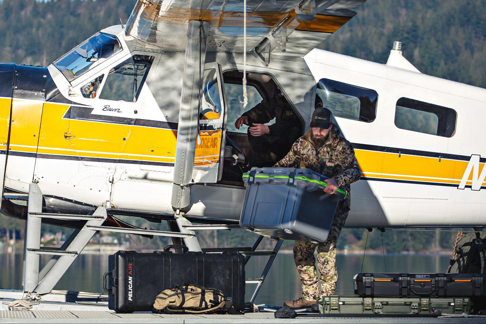 unpacking pelican case fromplane