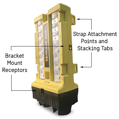 pelican 9600 modular led strap bracket