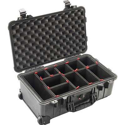Pelican 1510 Protector Carry-On Case (With TrekPak Divider System) - Black