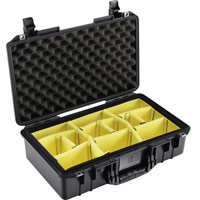 Pelican 1525 Air Case (With Padded Dividers) - Black