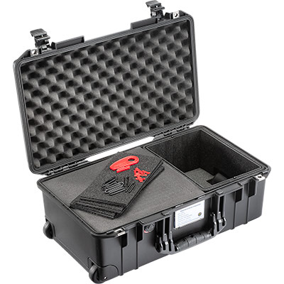 Pelican 1535 Air Carry-On Case (TrekPak / Foam Hybrid) - Black