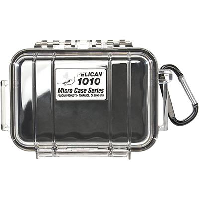 Pelican 1010 Micro Case - Black - Clear
