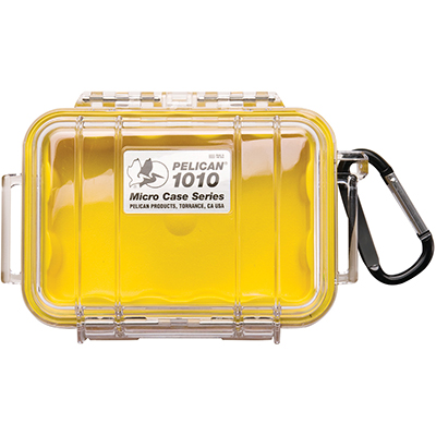 Pelican 1010 Micro Case - Yellow - Clear