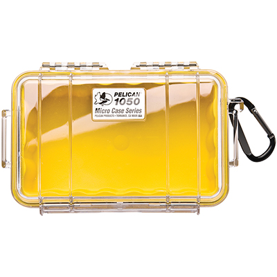 Pelican 1050 Micro Case - Yellow - Clear