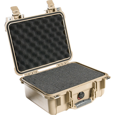 Pelican 1400 Protector Case (With Foam) - Desert Tan