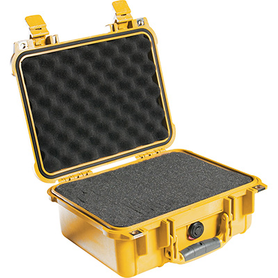 Pelican 1400 Protector Case (With Foam) - Yellow