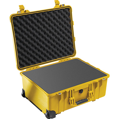 Pelican 1560 Protector Case (With Foam) - Yellow