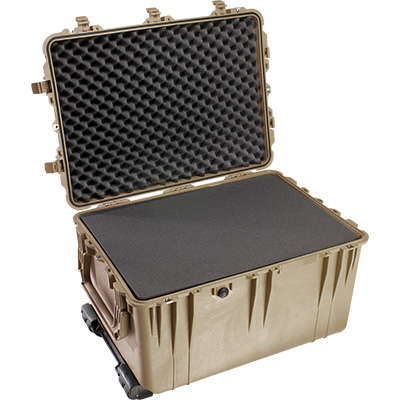 Pelican 1660 Protector Case (With Foam) - Desert Tan