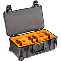 Pelican V525 Vault Rolling Case (With Padded Dividers) - Black