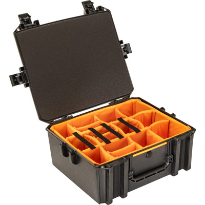 Pelican V600 Vault Large Equipment Case (With Padded Dividers) - Black