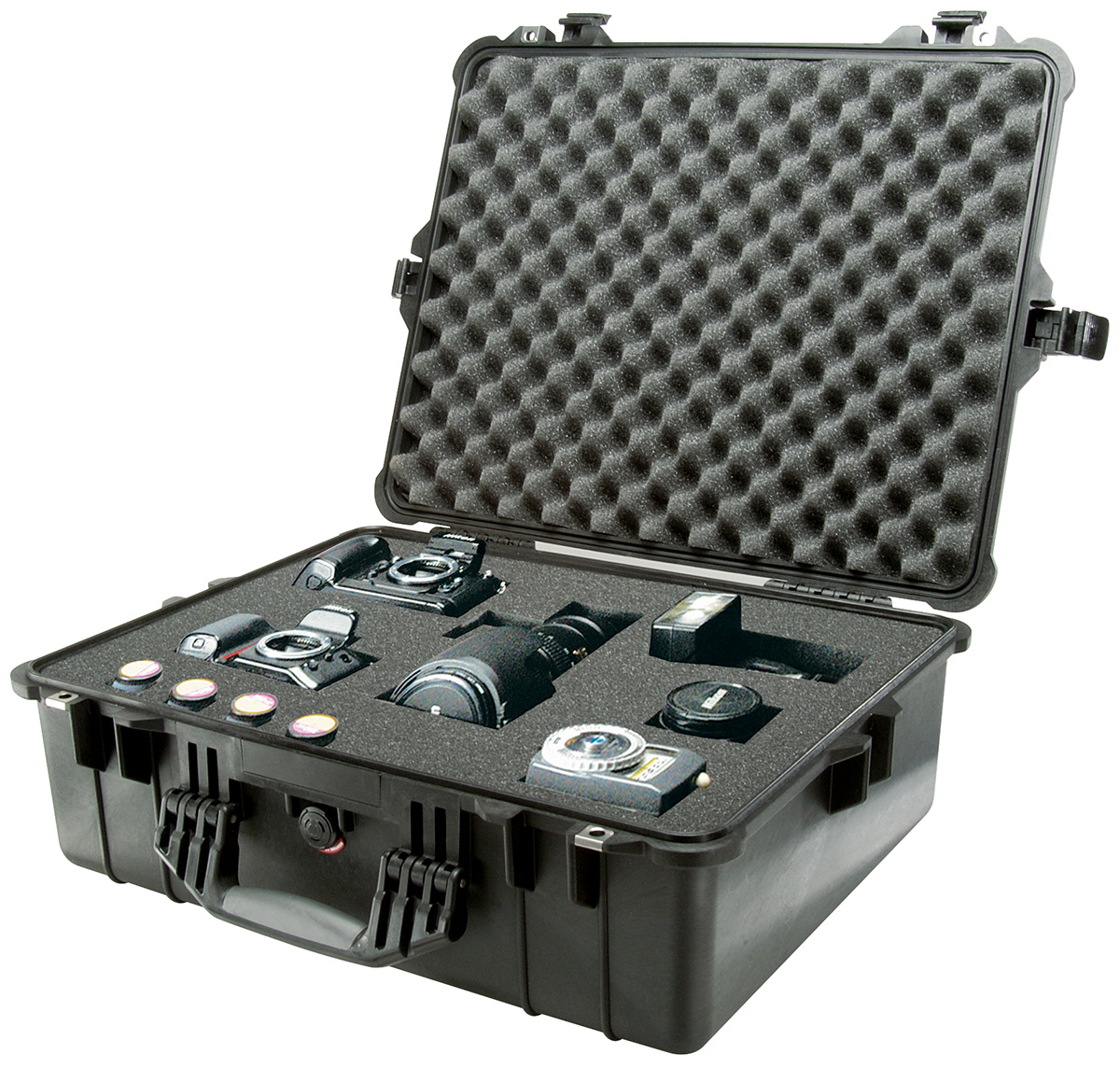 Pelican 1600 Protector Case – Black, Good Condition (Grade A/B), Waterproof, W/ Foam & Wheels, Free Ship