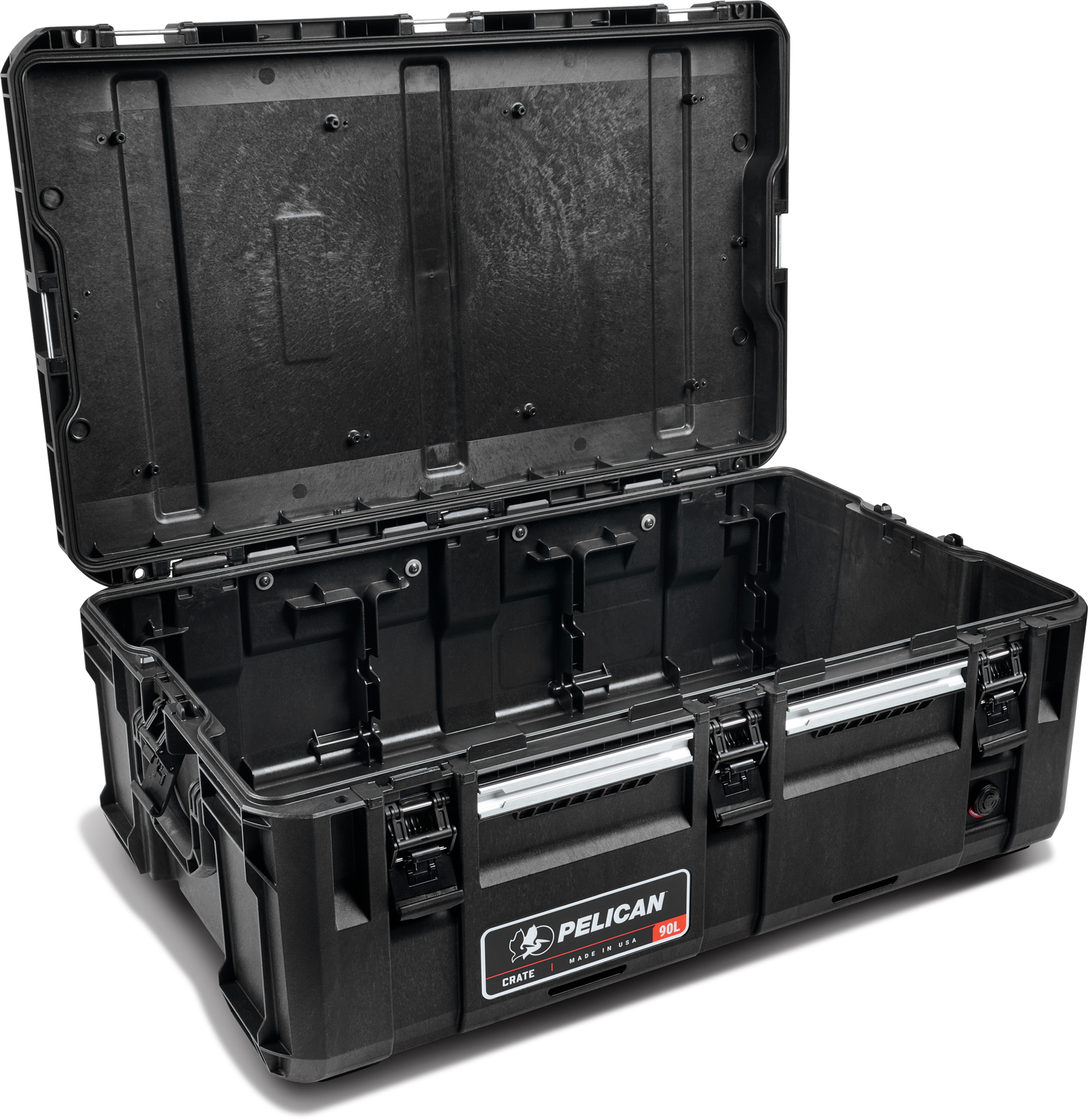 PEL_Crate 90L_Black_Front Angle Open_med