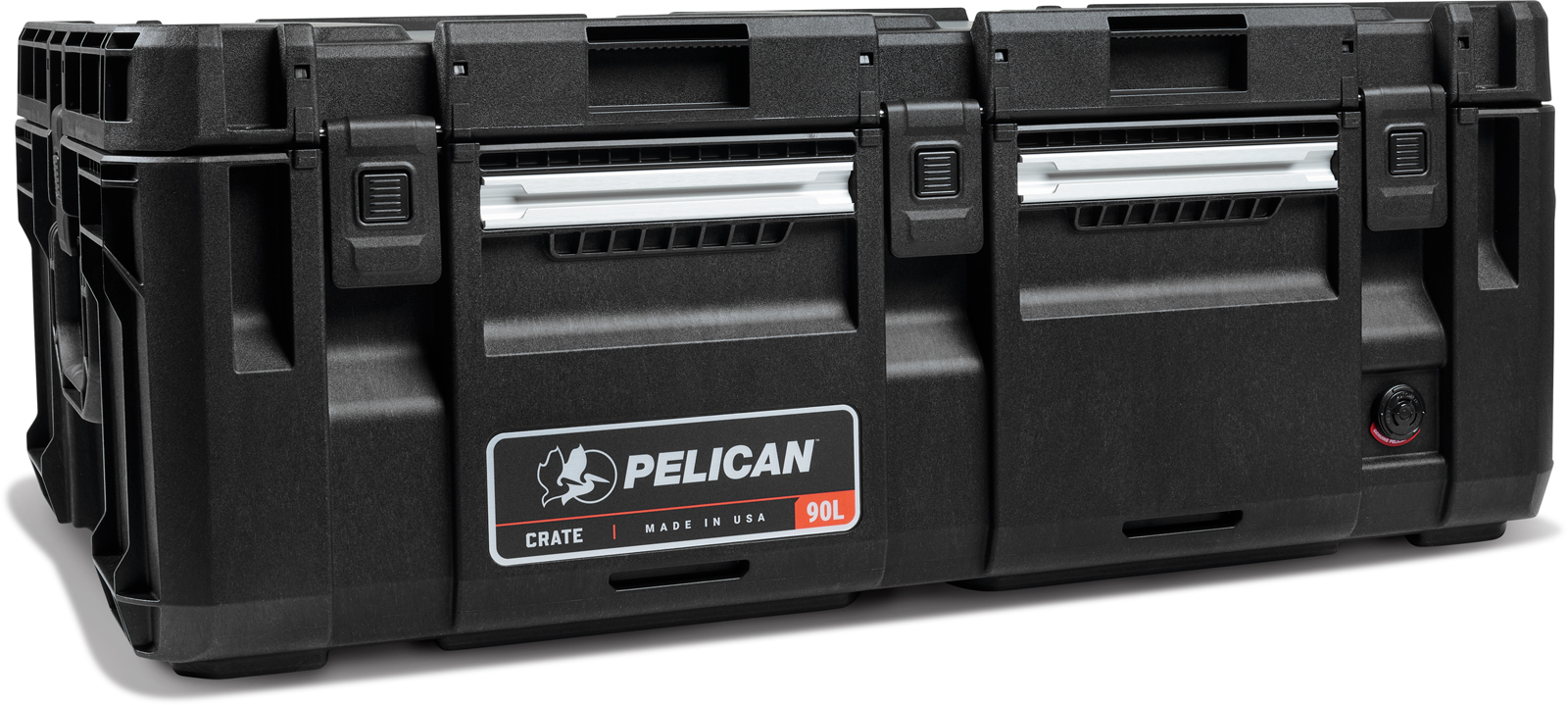 PEL_Crate 90L_Black_Front Angle_med