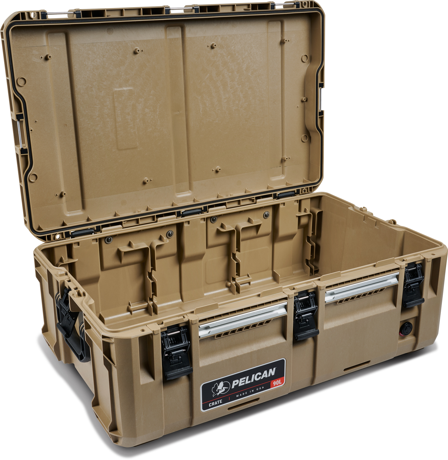 PEL_Crate 90L_Tan_Front Angle Open_med