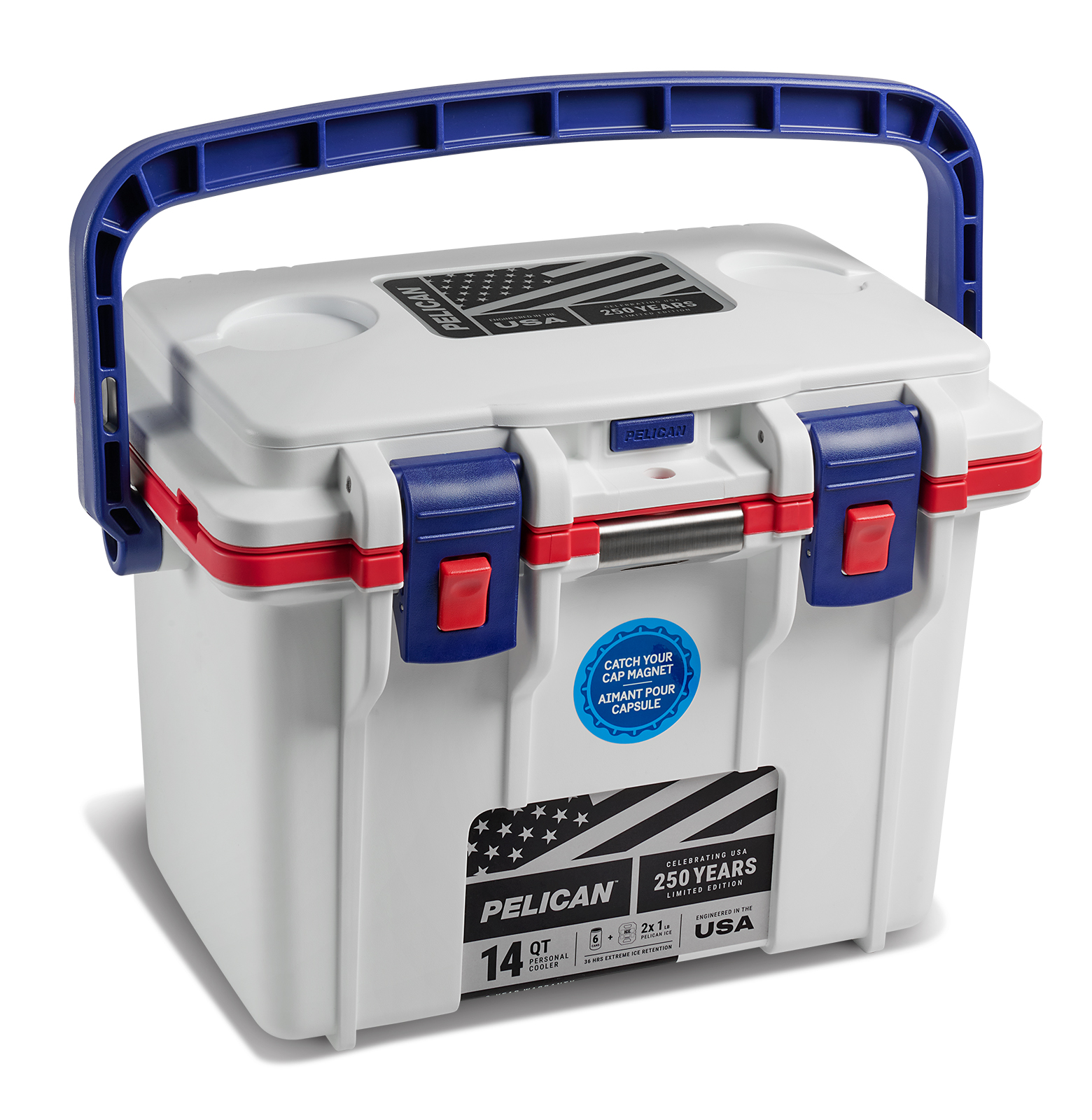 PEL_AM250_14QT_On_White_Angle_Closed_Handle_Up