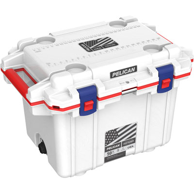 2025_PEL_Coolers_50Qt_Americana BluLtch_3 4_Closed_Mockup_med