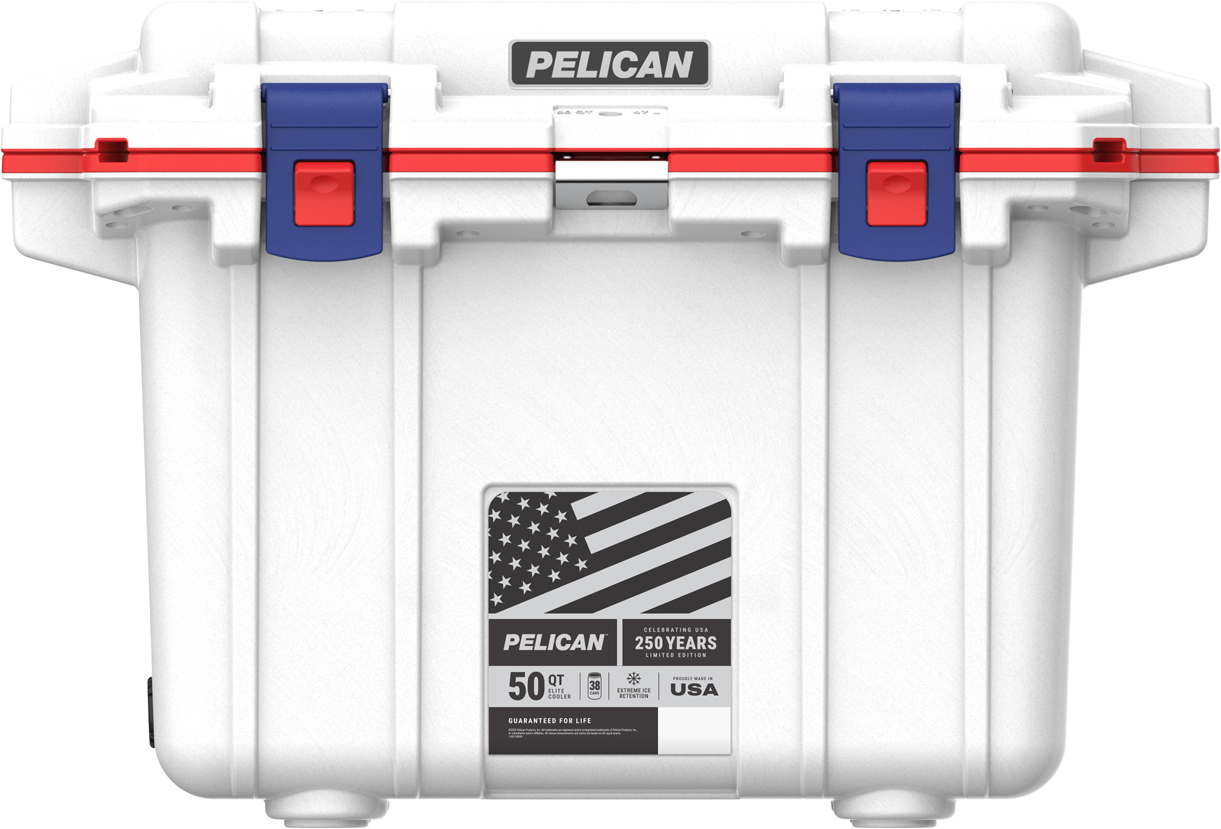 2025_PEL_Coolers_50Qt_Americana BluLtch_Front_Mockup_med