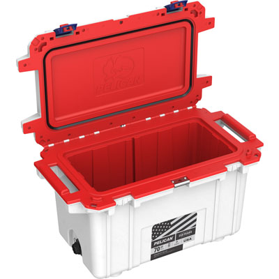 2025_PEL_Coolers_70Qt_Americana BluLtch_3 4_Open_Mockup_med