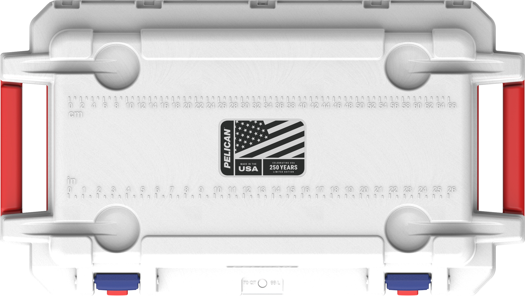 2025_PEL_Coolers_70Qt_Americana BluLtch_Top_Mockup_med