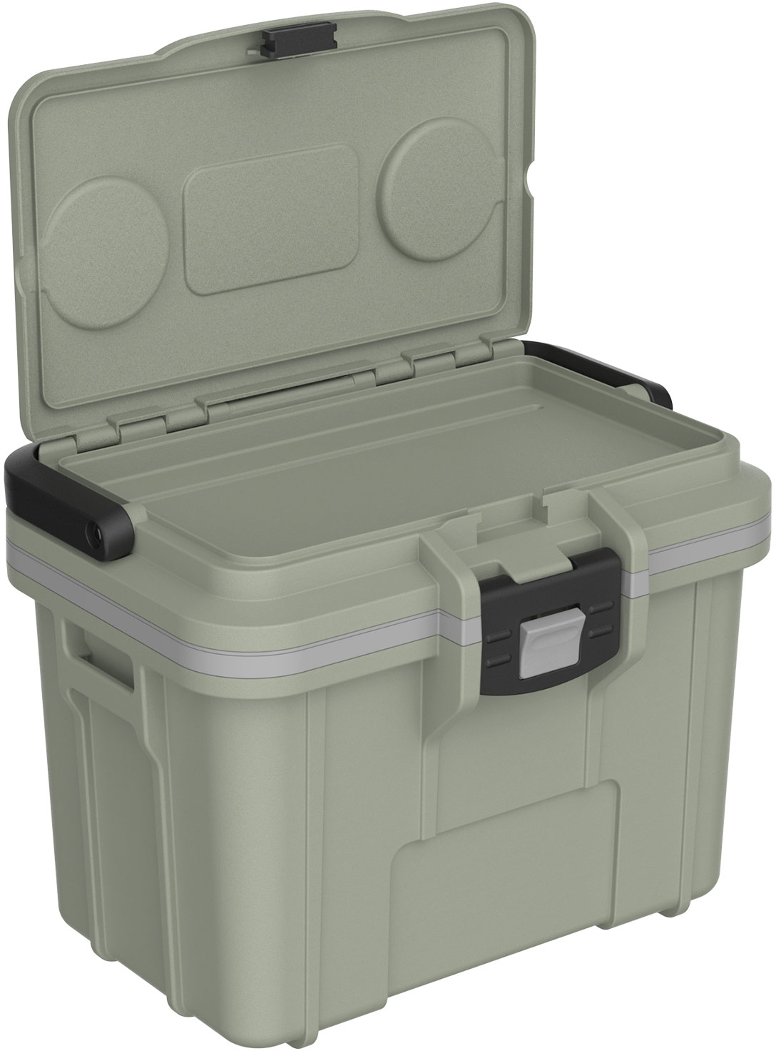 peli 8qt cooler sage gray 04