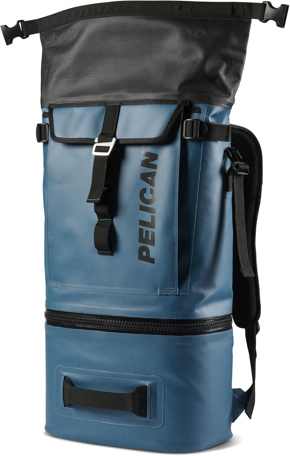 SP26_PEL_Cooler_Dayventure_Backpack_SOFT CBKPK INDG_Indigo_Onwhite_AngOpen