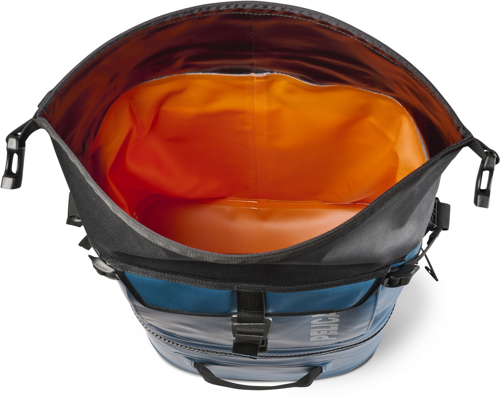 SP26_PEL_Cooler_Dayventure_Backpack_SOFT CBKPK INDG_Indigo_Onwhite_Topdown