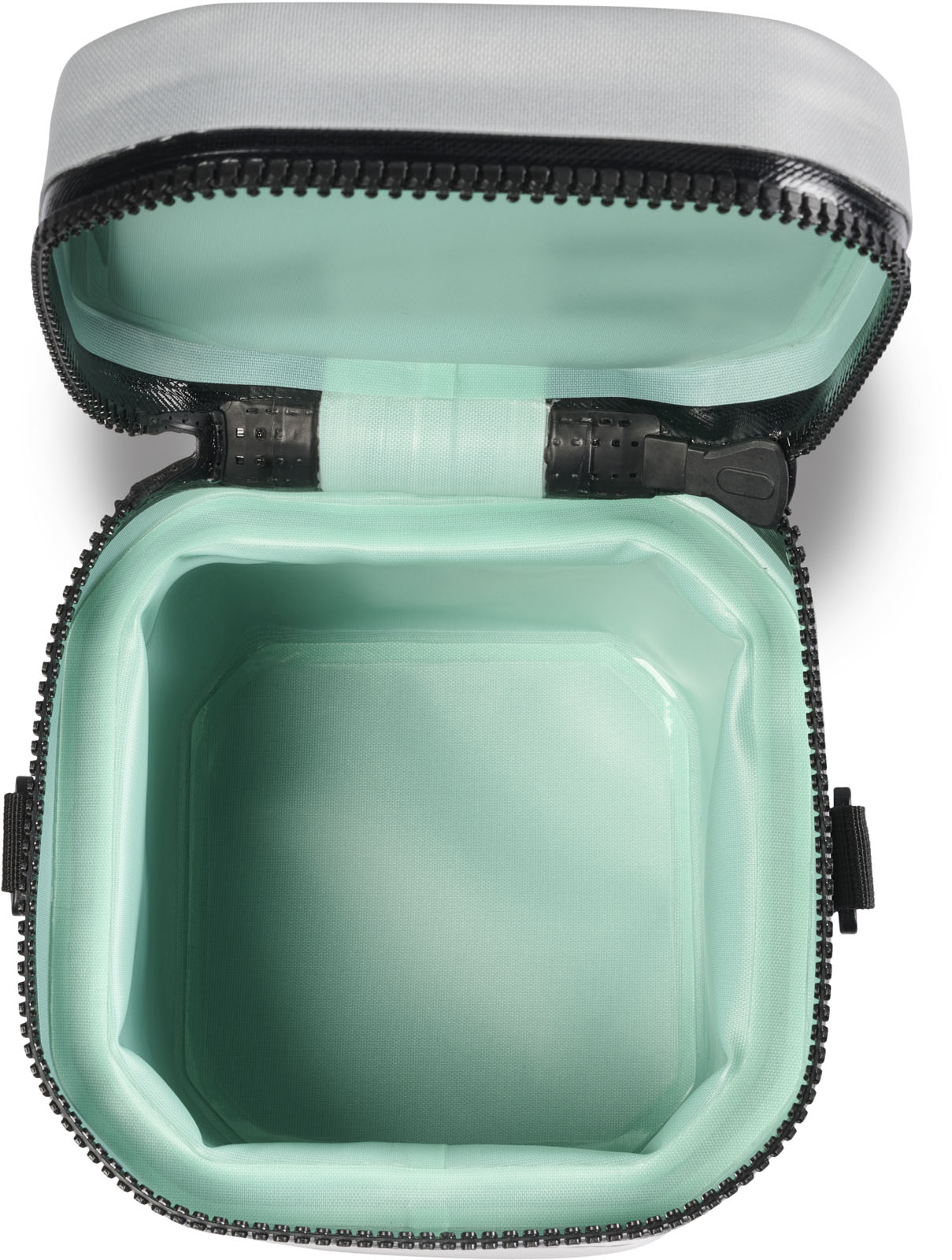 SP26_PEL_Cooler_Dayventure_Cube_SOFT CCUBE LTGRY_LightGray_Onwhite_Topdown_LidOpen