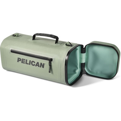 SP26_PEL_Cooler_Dayventure_Sling_SOFT CSLING DSG_DesertSage_Onwhite_Ang_Hor_LidOpen