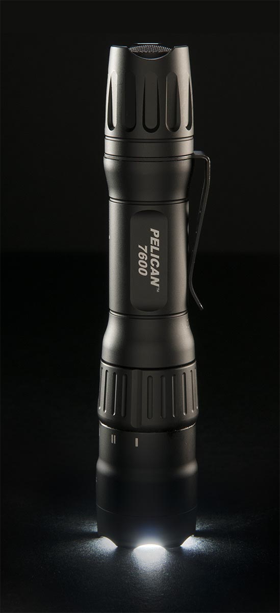 Pelican™ 7600 Tactical Flashlight - 944 Lumens, Black