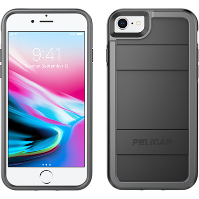 pelican protector iphone 7 8 phone case c23000 black gray