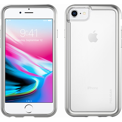 pelican c35100 silver clear iphone 8 case c35100