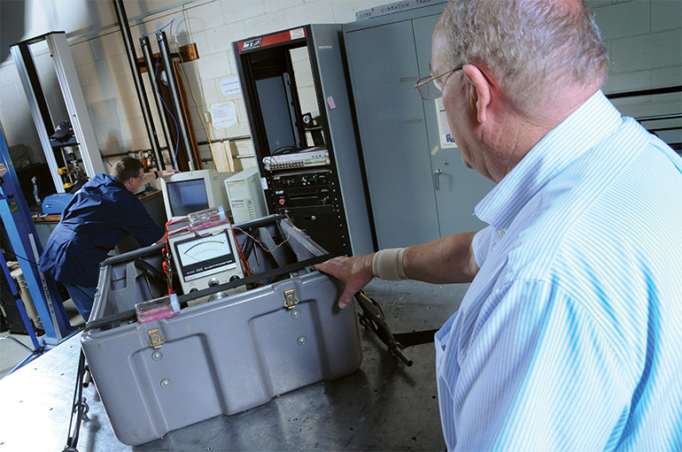 pelican four stage case test lab