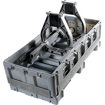 pelican welded cradle mount custom case